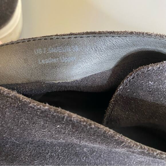 VINCE Dark Gray Suede Lace Up High Top Sneakers Sz 7.5 - Picture 8 of 10